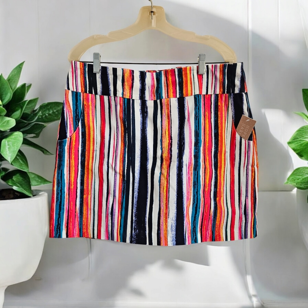 Striped Multicolor Women's Skort